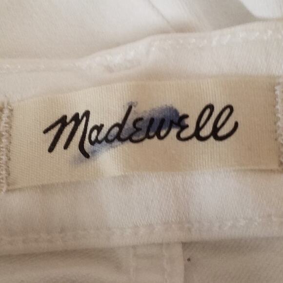 NWT Madewell Kick Out Crop Jeans – White – Size 23 NI961 - Picture 6 of 10